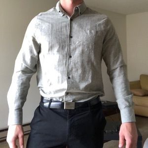 Gray dress shirt